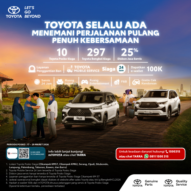 Liburan Lebih Tenang, Toyota Selalu Menemani